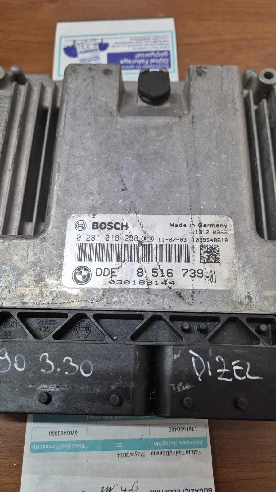 BMW Mini Motor Beyni Dizel DDE8516739 0281018288 EDC17C50-3.11